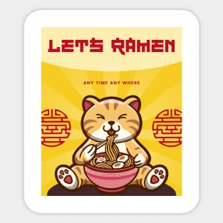 Let’s ramen 3 Sticker